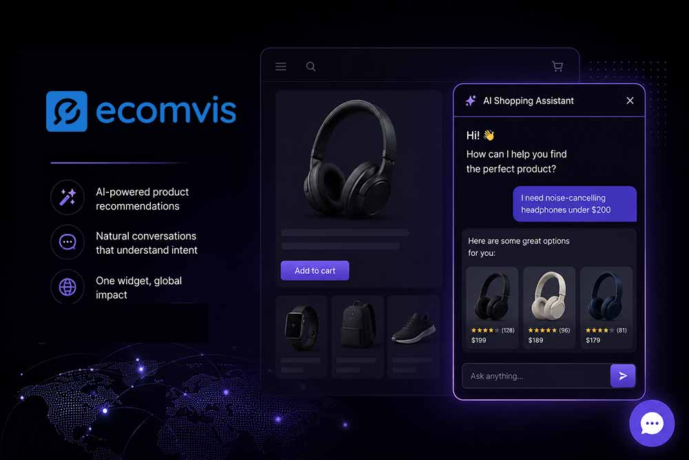 Powerful AI shopping assistant embed widget