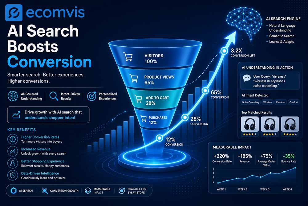 Increase ecommerce conversion with AI search