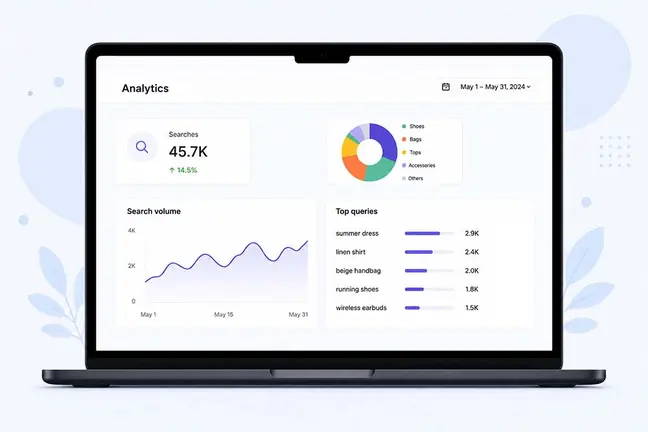 Search analytics dashboard